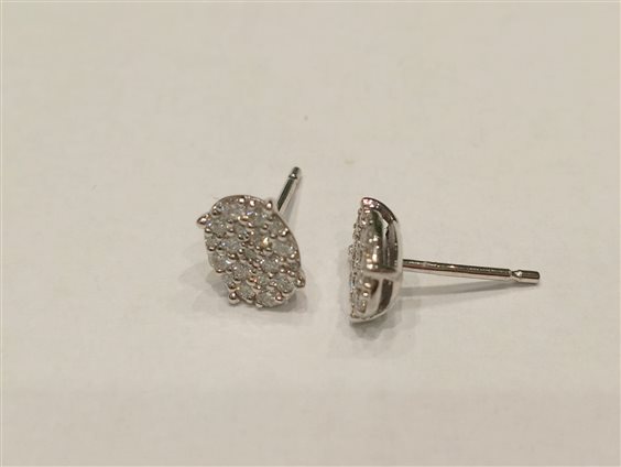 Orecchini Gazzola Gioielli Donna in Oro bianco 0.40 Ct EAHH2719-NG - EAHH2719-NG